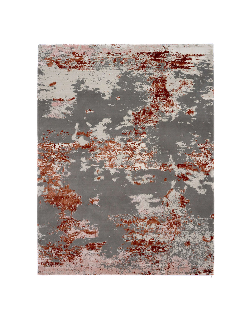 A S T O N - C H E R R Y luxury handmade rug by Cherom in New Zealand wool and lustrous viscose, modern, contemporary design.