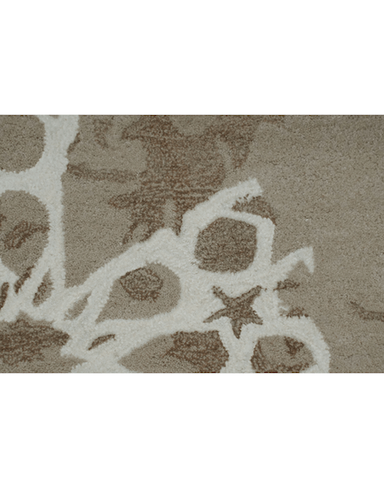 A R A B E S Q U E luxury modern rug by Cherom - luxurious beige design with intricate latticework for contemporary style.