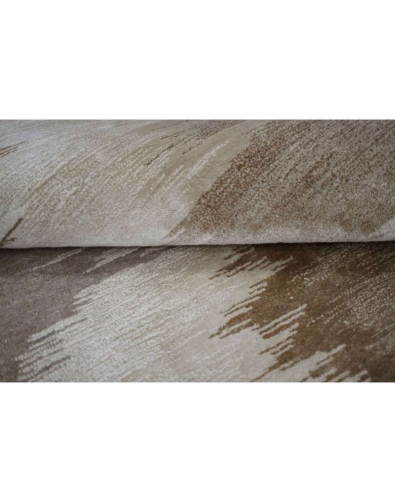 D U N E luxury modern rug by Cherom featuring soft beige and grey gradients, perfect for contemporary decor.