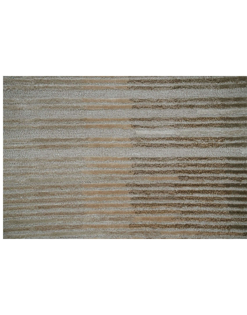 H O R I Z O N luxury modern rug by Cherom - a delicate beige to brown gradient design, perfect for contemporary interiors.
