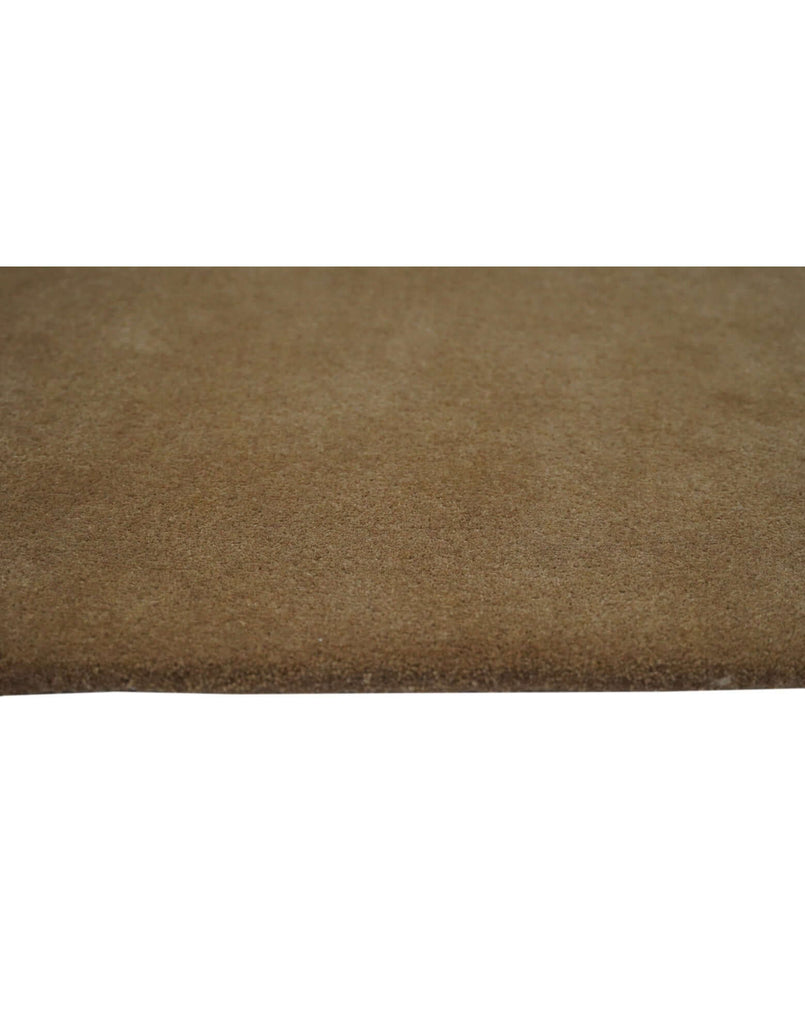 I C O N - C A R A M E L luxury handmade rug by Cherom, beige New Zealand wool, modern contemporary design.