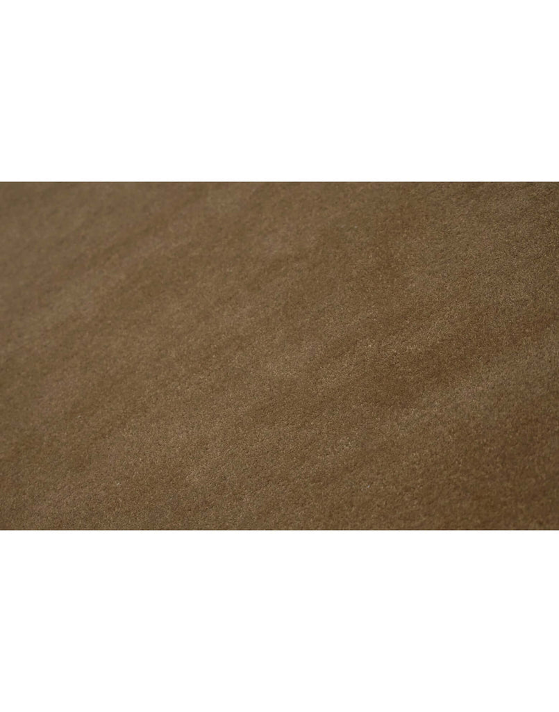 I C O N - C A R A M E L luxury handmade rug by Cherom in rich brown New Zealand wool