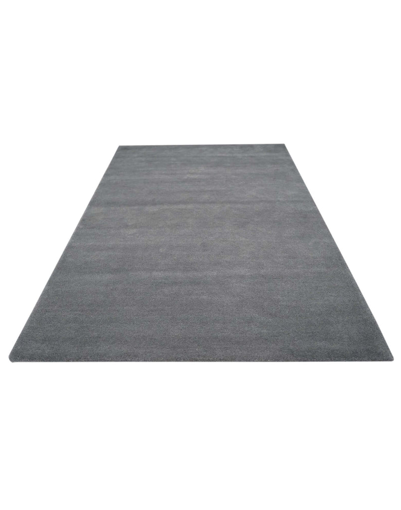 I C O N - DK. G R E Y luxury handmade rug by Cherom, modern rug in New Zealand wool.