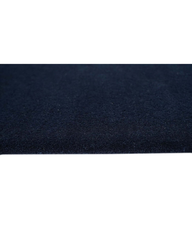 I C O N - N A V Y luxury handmade rug by Cherom, New Zealand wool, dense tufting, modern design.