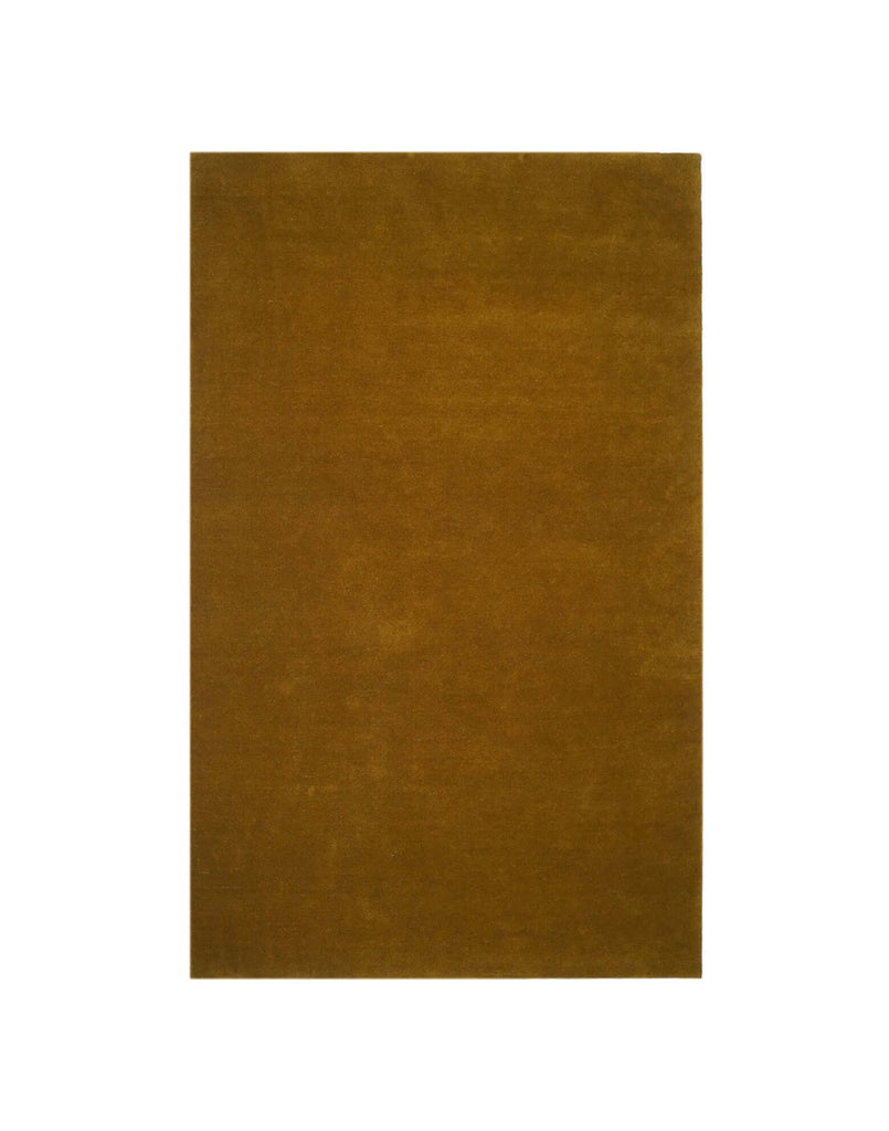 I C O N - O C H R E timeless rug made from New Zealand wool with dense tufting for durability.