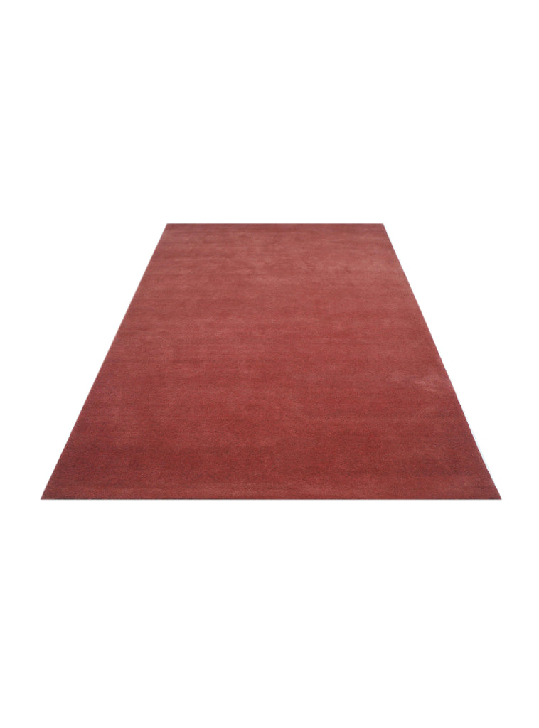 I C O N - R U F O U S luxury modern rug by Cherom, showcasing a rich red color.