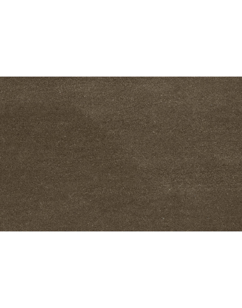 I C O N - T R U F F L E rug in a rich brown color, made from 100% New Zealand wool, showcasing high-density tufting.