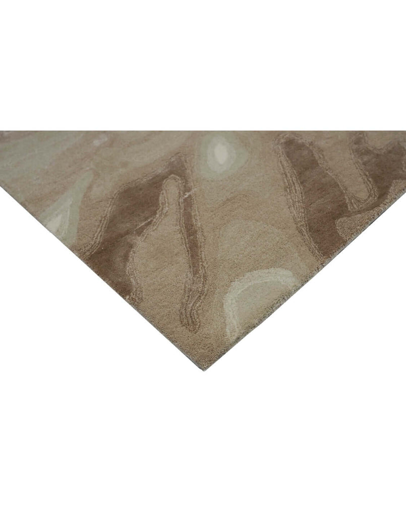 S A H A R A luxury modern rug by Cherom - soft organic patterns in warm beige and taupe, perfect for contemporary interiors.