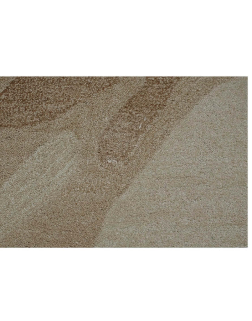 S A H A R A luxury modern rug by Cherom, featuring soft beige and taupe organic patterns.
