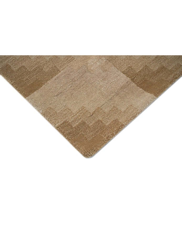 T E R R A luxury modern rug by Cherom - a contemporary rug with a stepped gradient pattern in earthy beige tones.
