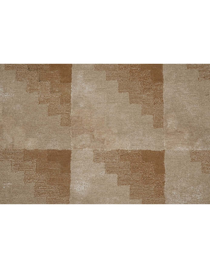 T E R R A luxury modern rug by Cherom - a contemporary rug with a stepped gradient pattern in earthy tones.
