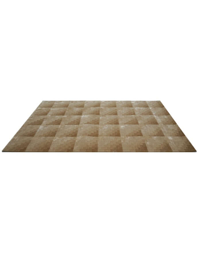 T E R R A luxury modern rug by Cherom - a contemporary rug with a stepped gradient pattern and earthy tones.
